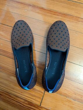 Rothy's Maroon Knit Slip-On Loafers